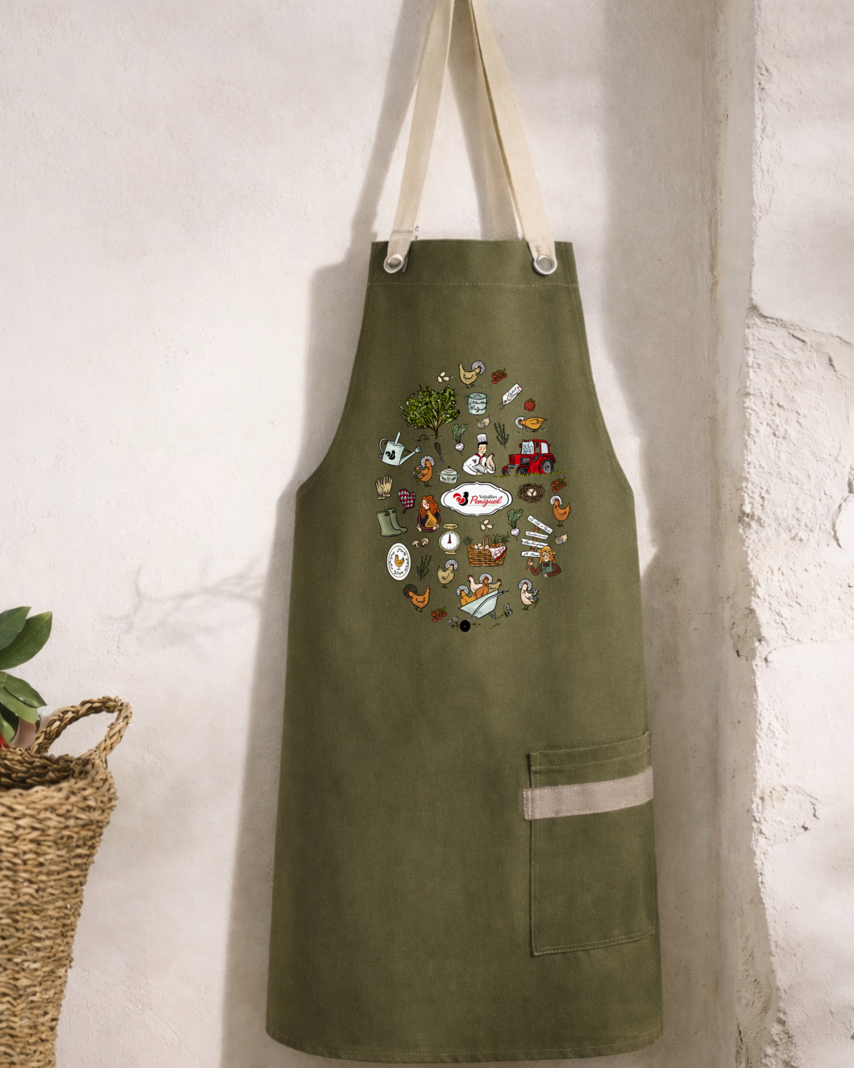 Volailles Peniguel — textile illustré