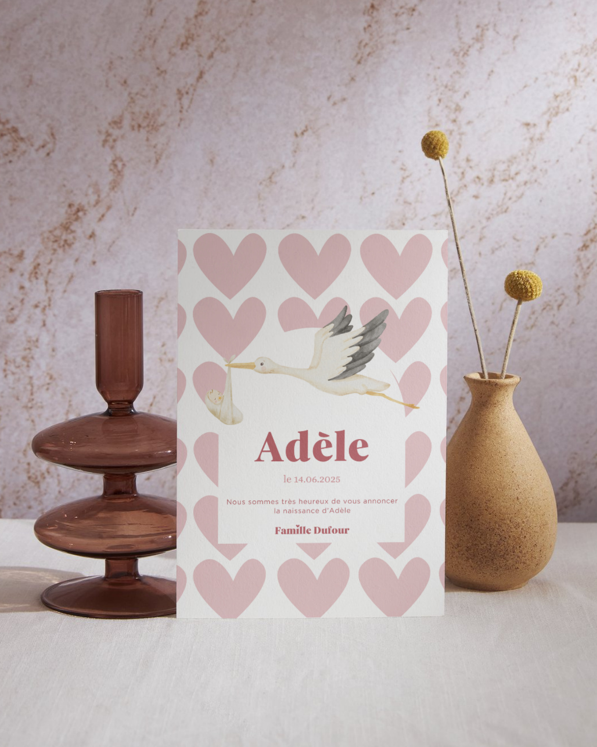 Adèle — faire-part de naissance