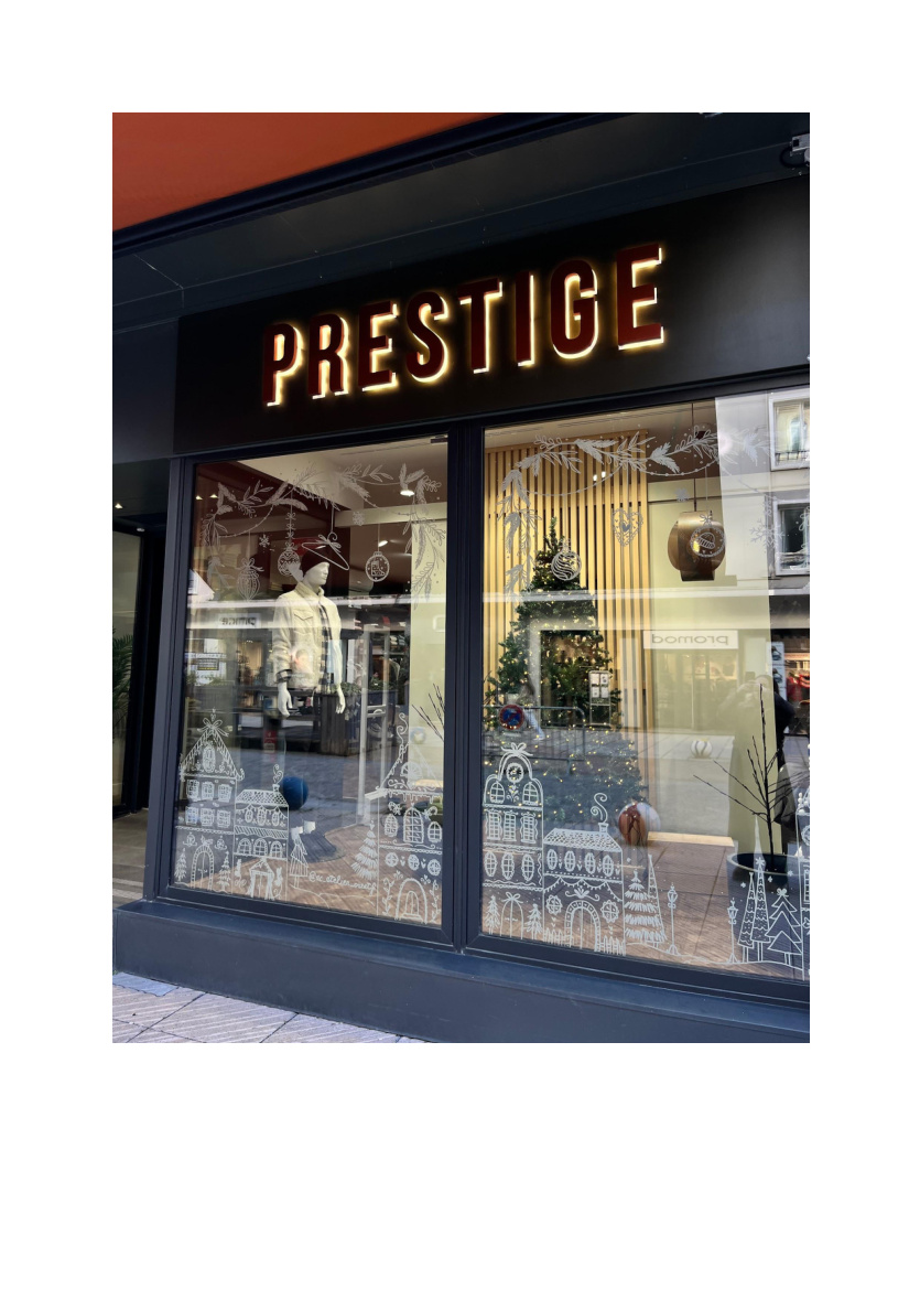 Illustration sur vitrine — réalisation 4