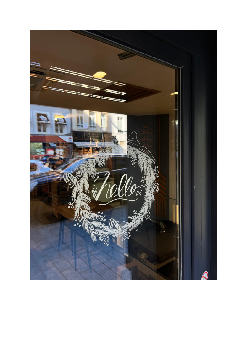 Illustration sur vitrine — réalisation 6