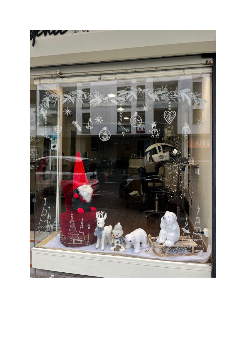 Illustration sur vitrine — réalisation 8